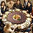 24 in Wood Lazy Susan Turntable, 360° Rotation Round Clear Tabletop Rotating Tray, Acacia Wood Dining Table Centerpiece, Smooth and Silent Spin, for Family Gatherings, Banquets and Weddings