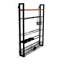 8 Bottle Wall Mounted Wine Bottle Rack Black