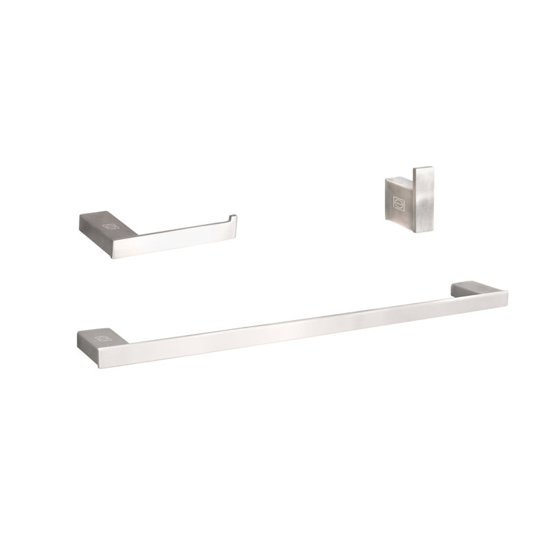Sofia 3 - Piece Bathroom Hardware Set, Brushed Nickel