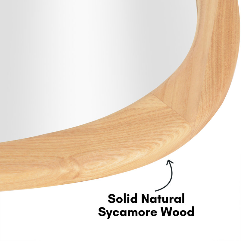 Bentely Irregular Wall Mirror, Natural