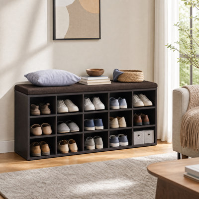Jurina 15 Pair Shoe Storage Bench
