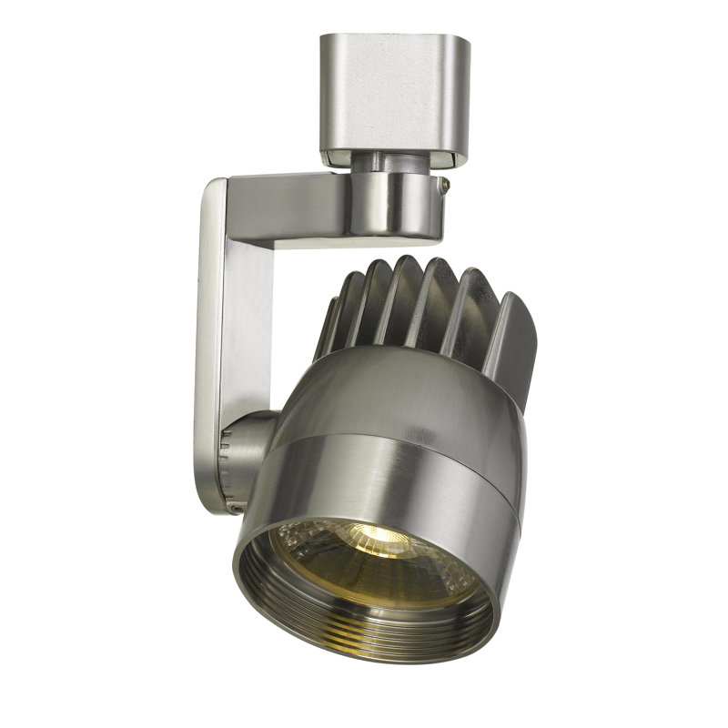 LED Adjustable Track Head, Brushed Steel