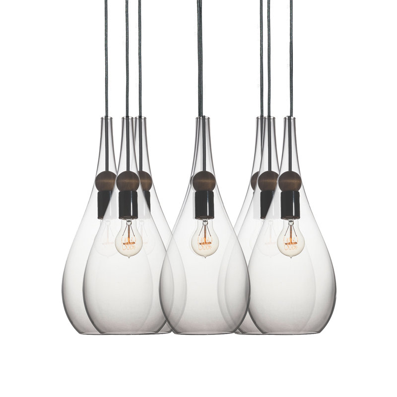 Earth 8 - Light Chandelier, Matte Black, 72" H x 18" W x 18" D