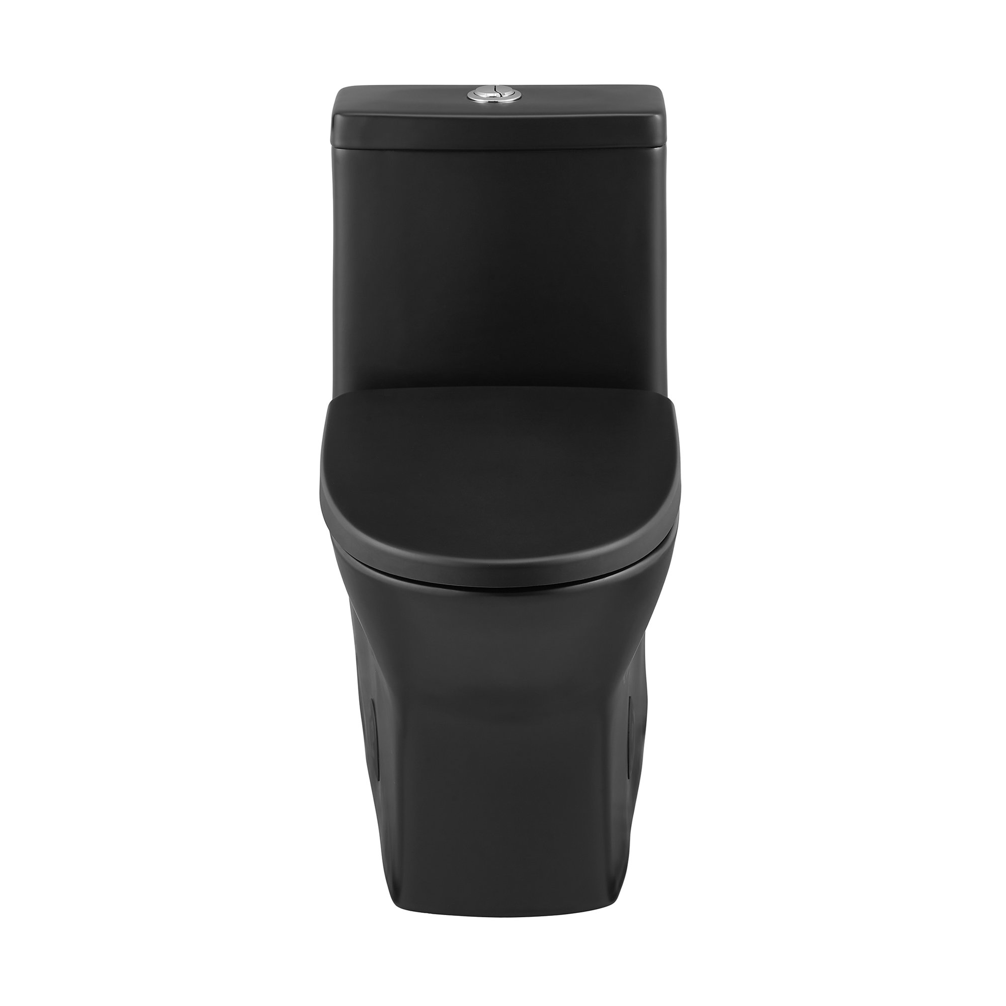 Sublime II One-Piece Round Toilet Dual-Flush 1.1/1.6 gpf, Top, Matte Black