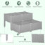 Support pour plante en polypropylène pour espace extérieur, 15,8 po, avec utilisation quotidienne pratique, gris
