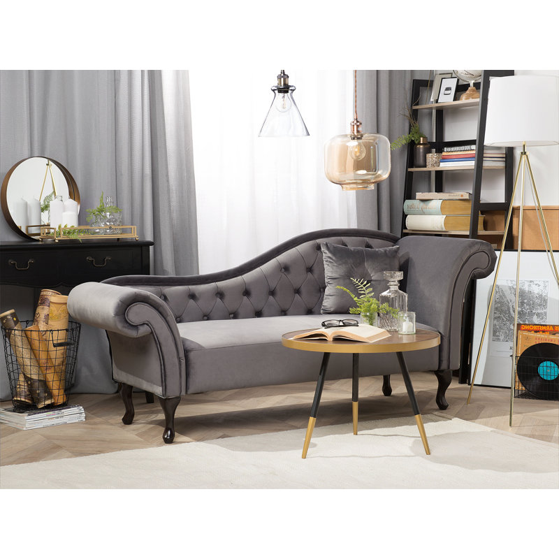 Alline Chaise Lounge, Grey, Right Hand Facing