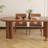 French vintage solid wood table set-109512874