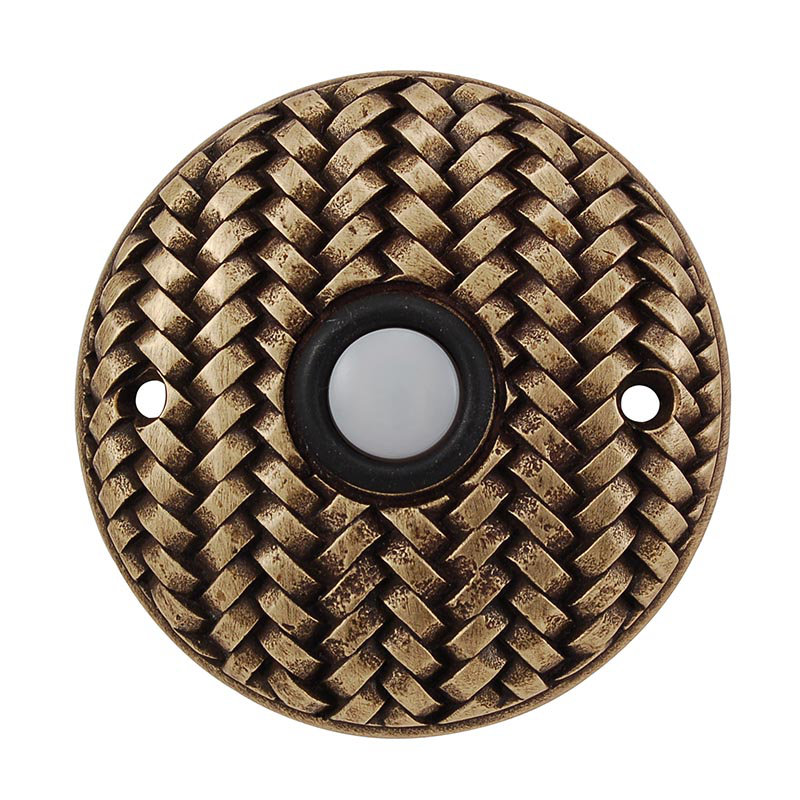 Cestino Push Button, Antique Brass