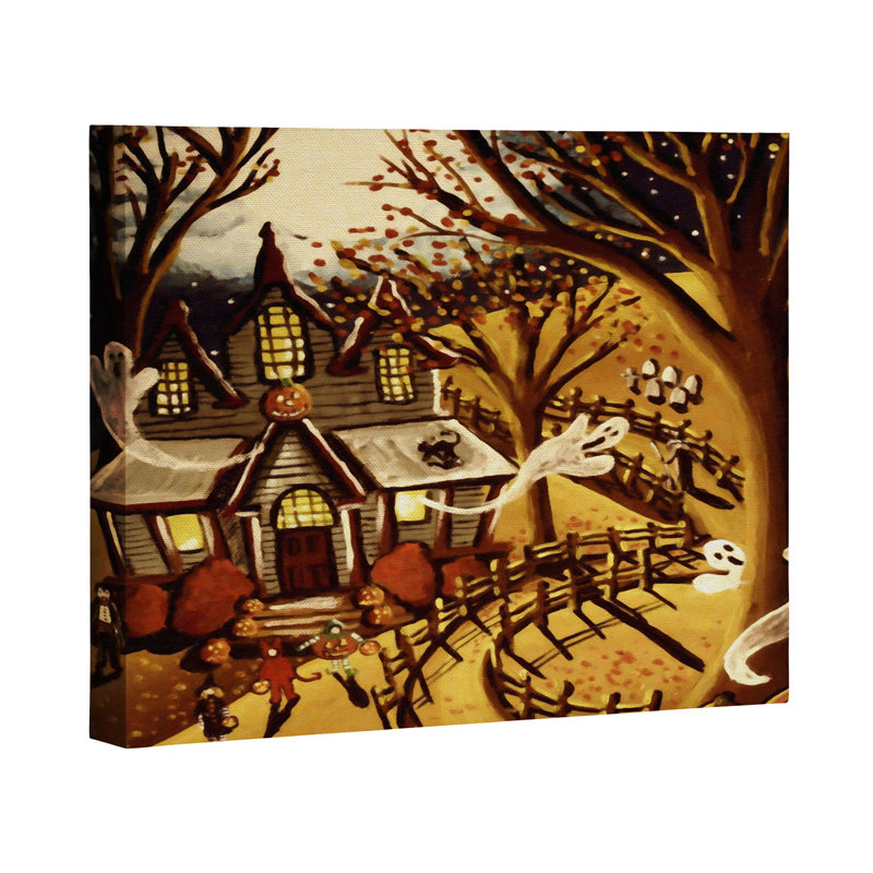 « hanté house », impression sur toile tendue