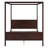 Canopy Platform Bed With Headboard And Footboard,Slat Support Leg-953717969