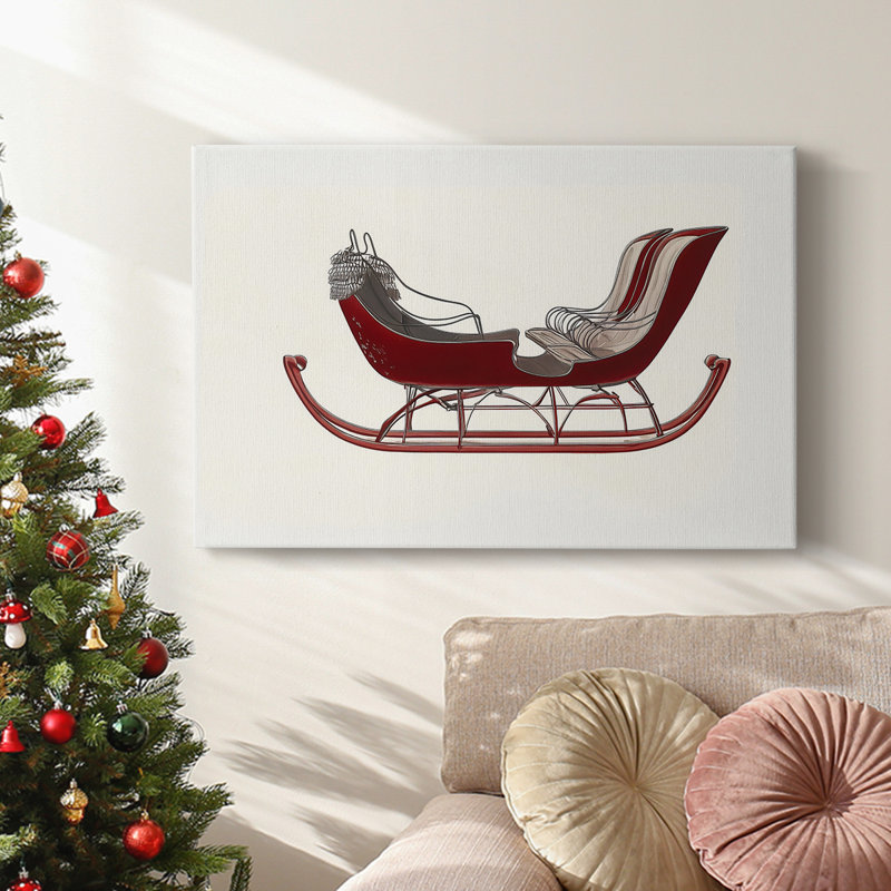 Art des Fêtes de Noël - Toile tendue avec châssis - Série 3-L, H 32 po x l 48 po