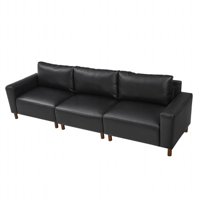 Canapé en cuir synthétique 112 po