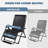  Oversized Zero Gravity Chair, 33In XXL Outdoor Recliner Chair w/Removable Cushion&Headrest, Reclining Patio Chairs for Indoor, Camping Lounge Chair with Footrest, Support 500LBS-1843154489