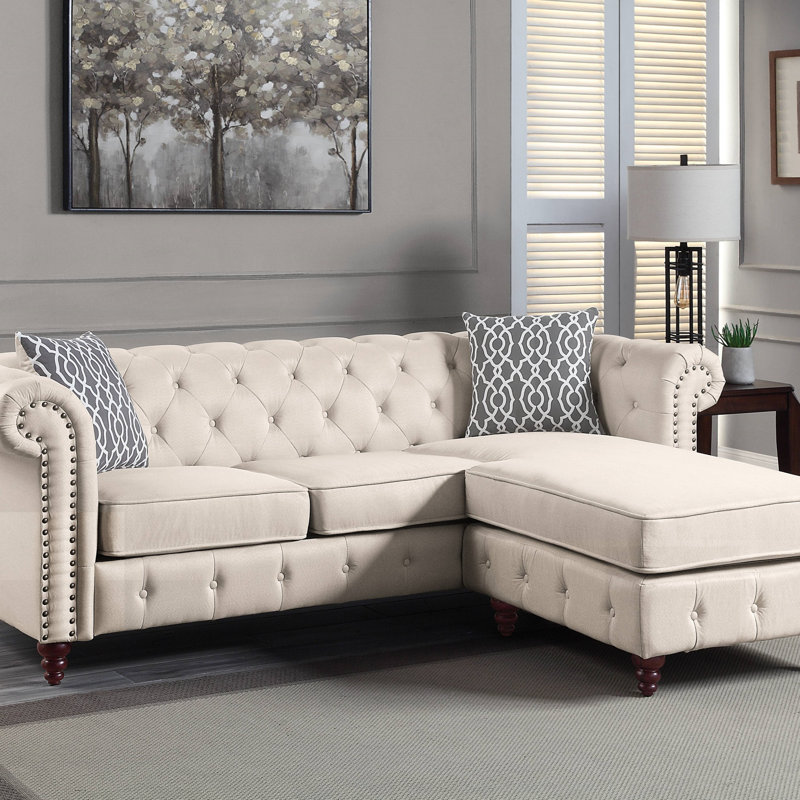 Canapé modulaire réversible en tissu