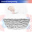 Baignoire de trempage autoportante en pierre de résine transparente 69 po avec motif ondulé Rainlex, finition blanc pur et support lombaire ergonomique Rainlex