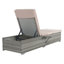 Sièges d'extérieur gris avec coussin moelleux et support stable