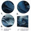 «Blue and White Emotion Spiral 1 - Tachisme», art mural en métal-1521685689