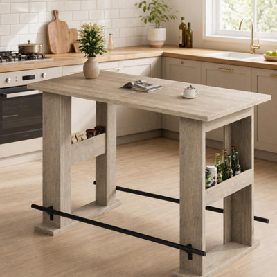 Table de bar à hauteur de comptoir de 63 po Farmhouse