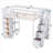 Solid Wood Soft White Twin Platform Loft Bed, Space-Saving Functional Design for Small Bedrooms With Integrated Storage