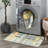 NELE Machine Washable Modern Lattice Area Rug Yellow/Blue Multi-82967213