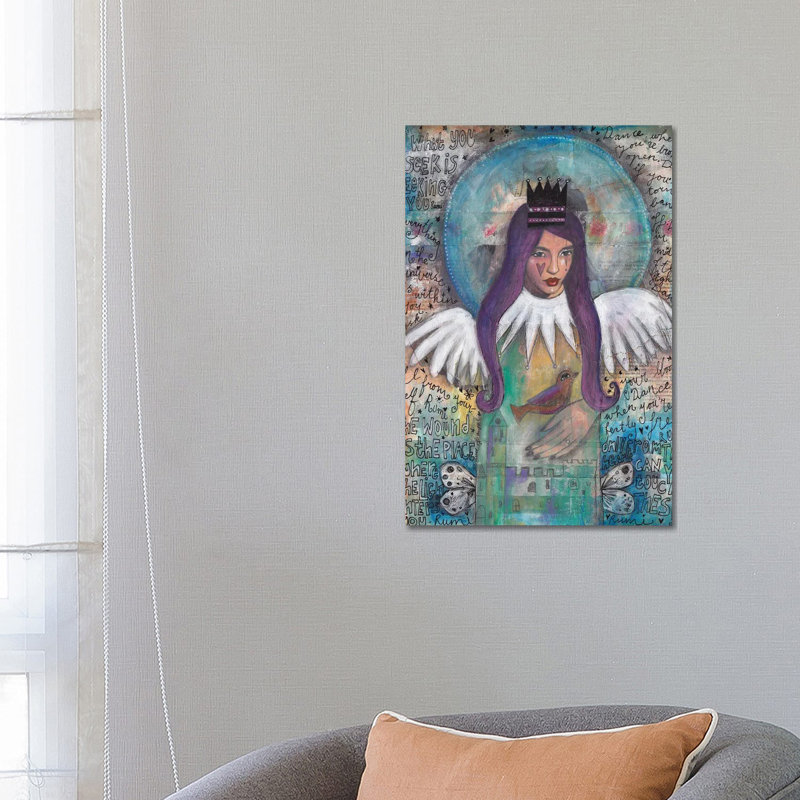 Essence Of Angel 1 Piece Wall Art on Canvas, 66.04 cm H x 45.72 cm W, Wrapped Canvas