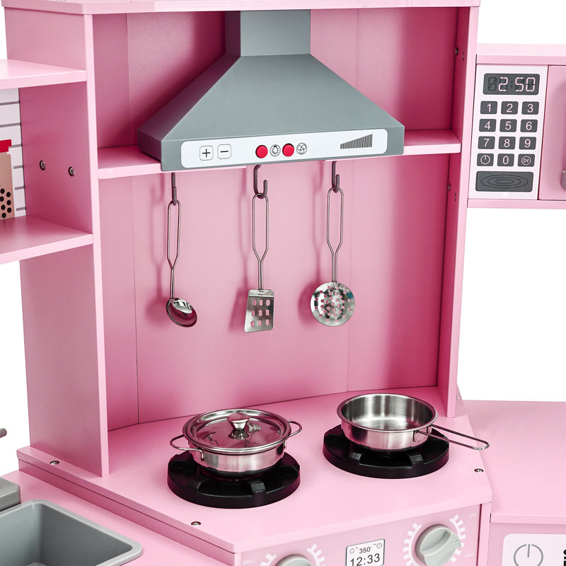 Palig Wooden Corner Kids Toddler Kitchen Set