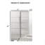 Mobilier de chambre à coucher de style contemporain avec finition UV et commode chromée 1pc
