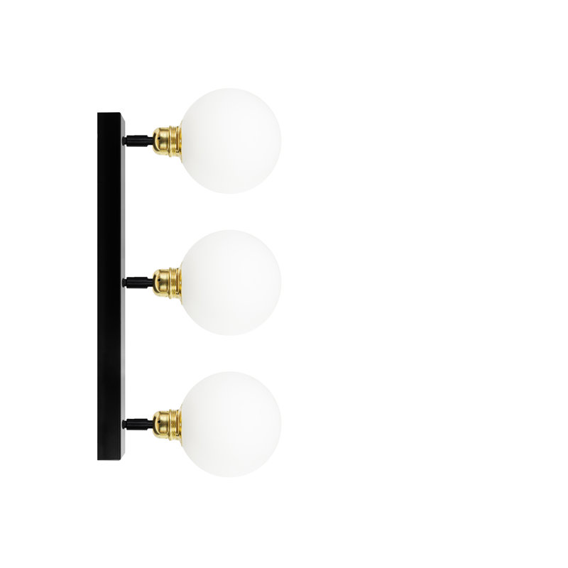Ruithero Armed Sconce, Brass/Black
