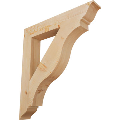 5 1/2"W x 40"D x 44"H Funston Traditional Smooth Bracket, Douglas Fir