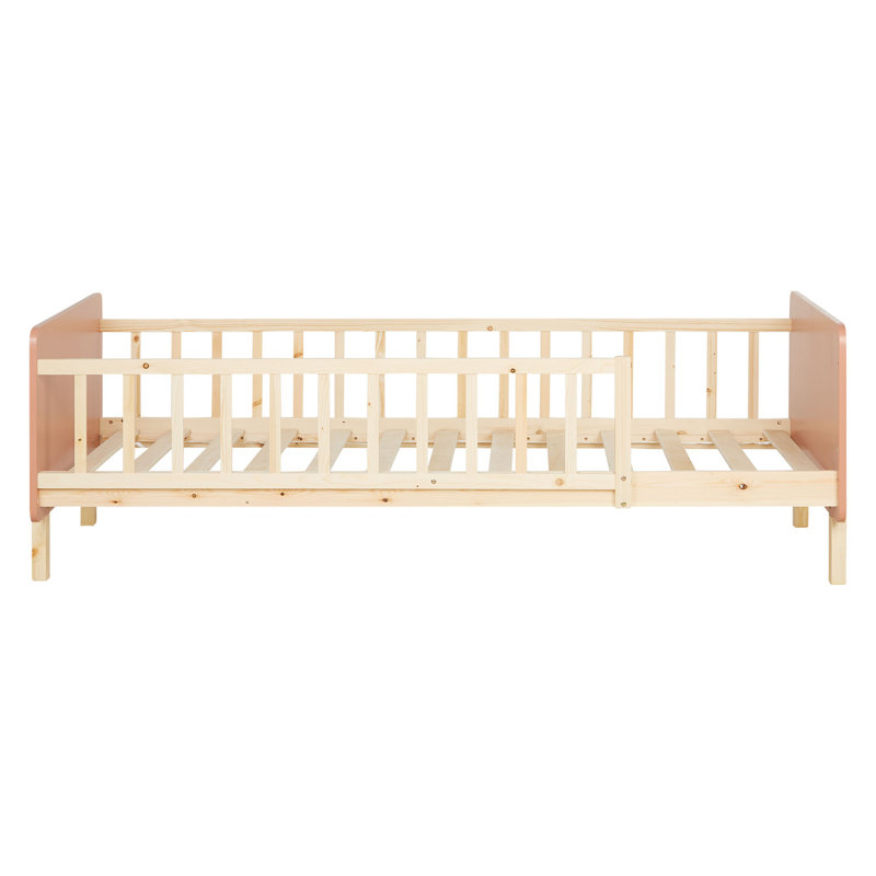 Children'S Bed 90X200 Cm With Slatted Frame, Pink