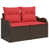 Brown Frame/Red Cushion is out of stock selected