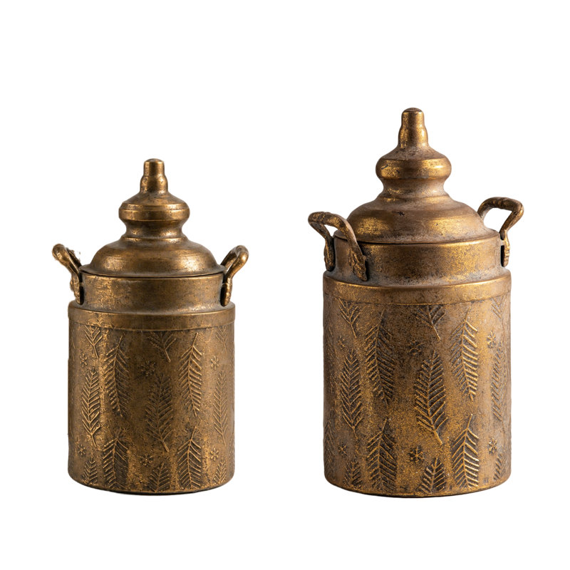 Ensemble de vases rustiques à deux poignées, 2, Petit et grand