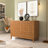 Glenford 45.94'' W 3 Door Sideboard Buffet with Adjustable Shelves-353165741