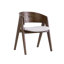 Ardena Walnut Effect Solid Wood Dining Chair-1894209849