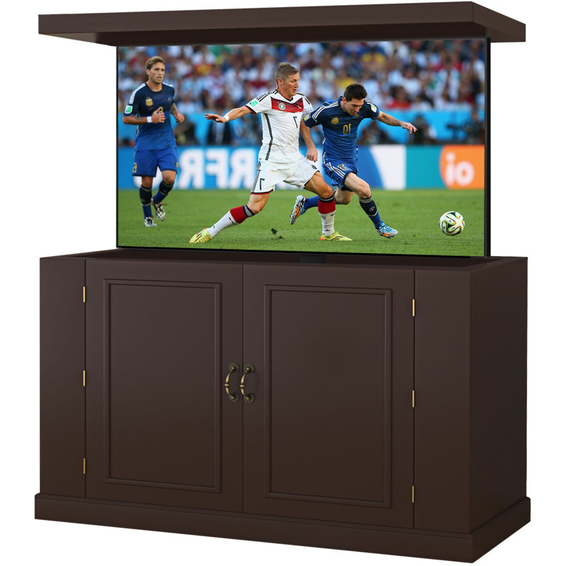 TV Lift Cabinet For 32-50” Tvs,  Hidden TV Cabinet With Remote Control,End Of Bed TV Lift