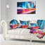 Coussin lombaire night scene cityscape photo city