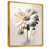 Toile avec cadre flottant or