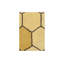 Tapis doré en laine nid d'abeille Mid-Century Cloral Authentic-1914678159