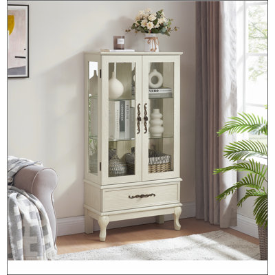 Armoire vitrée avec porte vitrée Curio