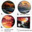 «Colorful Sunset Horizon II - Montgolfière», ensemble d'art mural-107742925