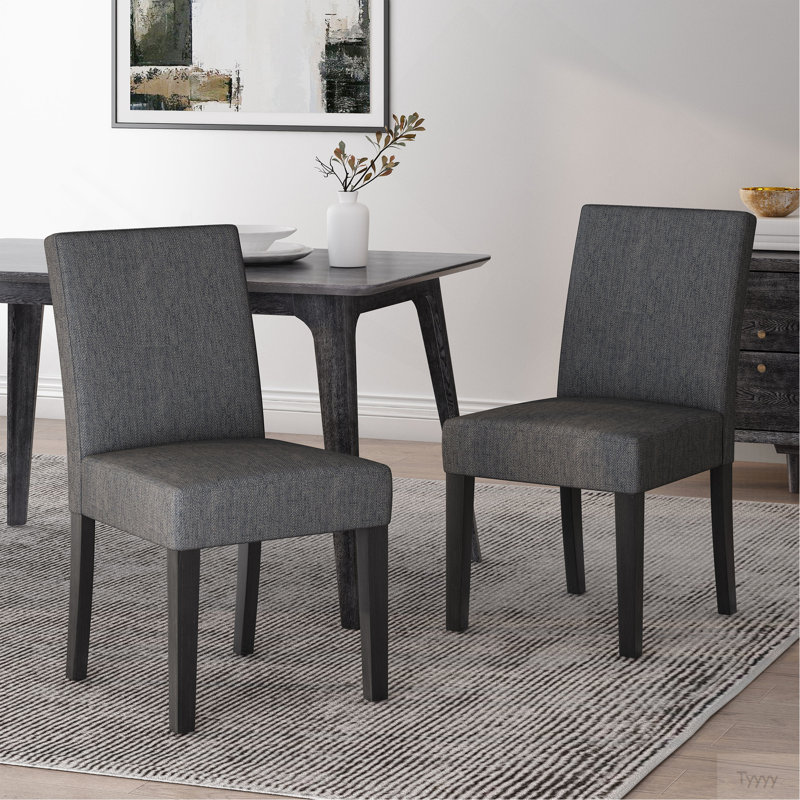 Chaise de salle à manger, Gris anthracite