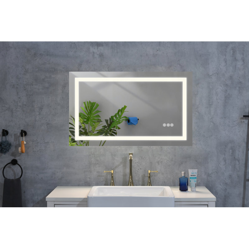Miroir de salle de bain DEL, 32 po x 20 po