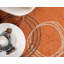 Tapis terre cuite à motif abstrait Lilla-22946896