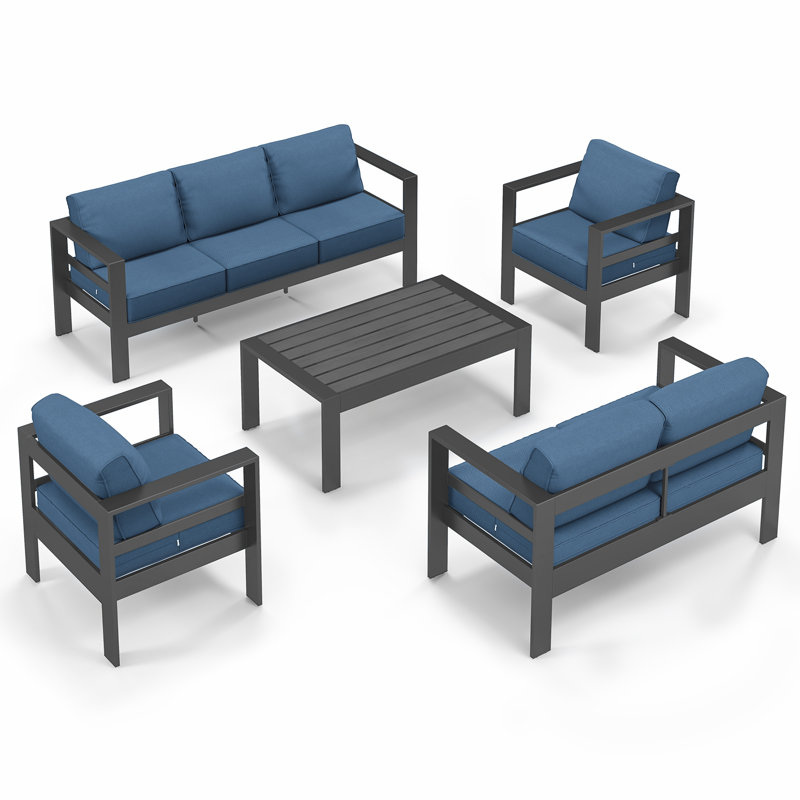 Tempie 7-Person Outdoor Seating Group with Cushions