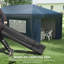 Auvent Outsunny avec parois latérales Pop Up-110378457