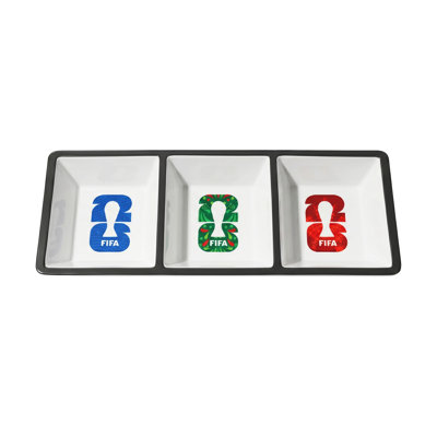 Plat à 3 sections en mélamine Fifa 2026