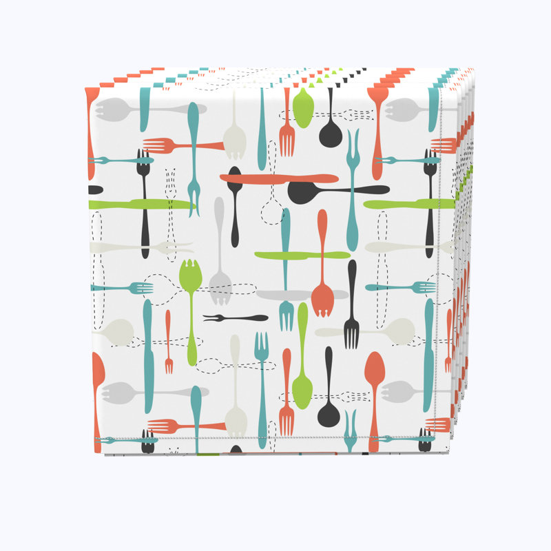 100% Cotton No Pattern Rectangle Napkin