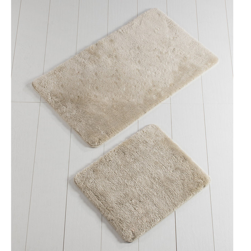 Ensemble de tapis pour salle de bain 2 pièces Kewstoke, Blanc OS