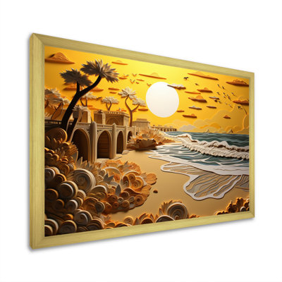 " Beach Pier Perspective Papercut IV "