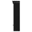 Armoire de rangement murale de salle de bain noire de 30,26 po x 28,41 po, avec hauteur de tablette réglable et détails de quincaillerie exquise